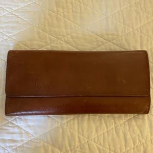 HOBO Brown Leather Wallet with change purse